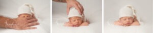 tryptich composite image baby safety newborn portrait Samphire Photography Brighton
