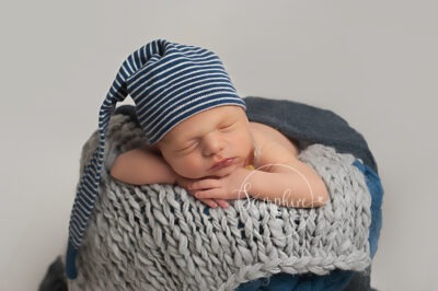 newborn boy sleeping composite portrait baby safety Samphire Photography