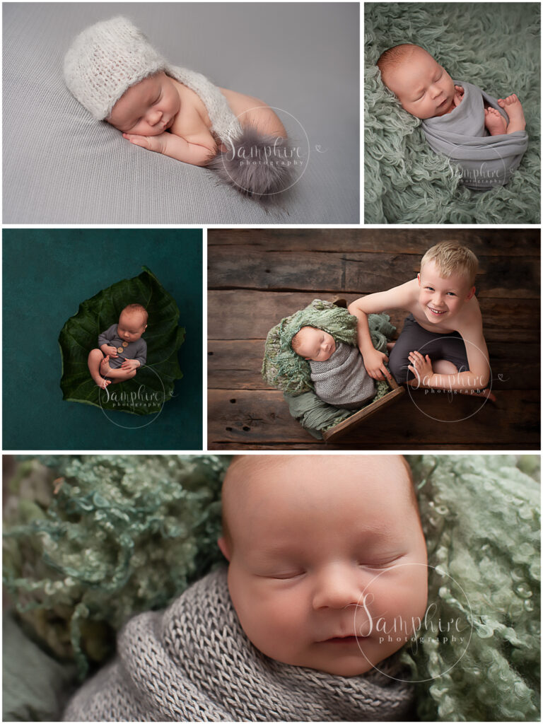Samphire Photography baby photography west sussex sibling seagreen grey layers wraps textures