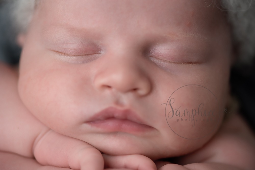 West Sussex Newborn Photographer baby boy asleep by Samphire Photography Horsham