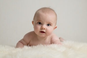 Baby portrait taken in Horsham by Samphire Photography