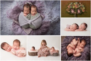 Studio Bump to baby portraits sussex twins and sibling Samphire Photography