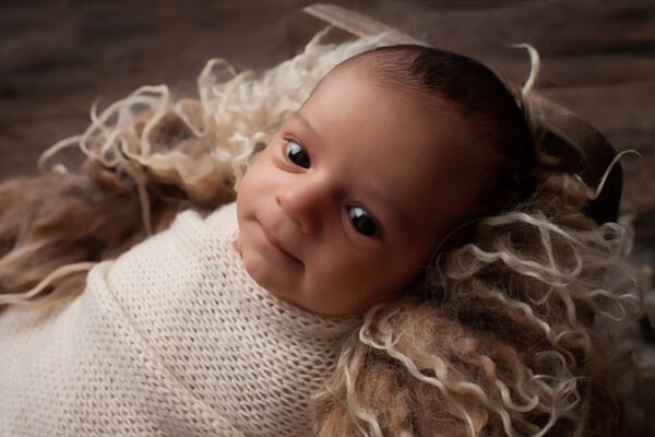 baby boy wide awake cream knit Newborn Photographer West Sussex Samphire Photography