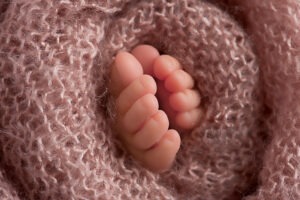 Baby's first year newborn portraits pink toes Samphire Photography Sussex