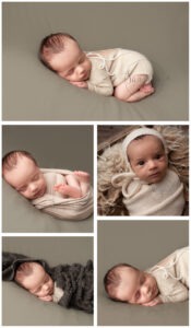 baby boy asleep awake cream knit Newborn Photographer West Sussex Samphire Photography