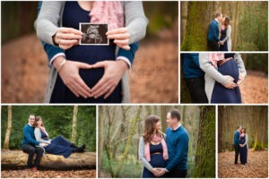 expecting twins announcement portraits sussex outdoors woodland location samphire photography