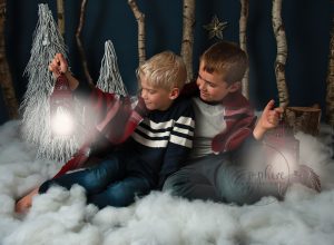 Brothers winter wonderland christmas portraits sussex