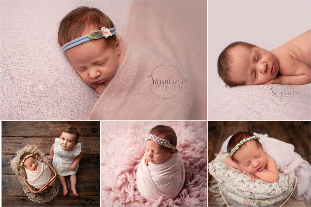 sleeping girl newborn baby portraits sussex