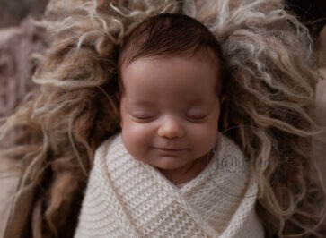 baby portrait by newborn photographer Horsham