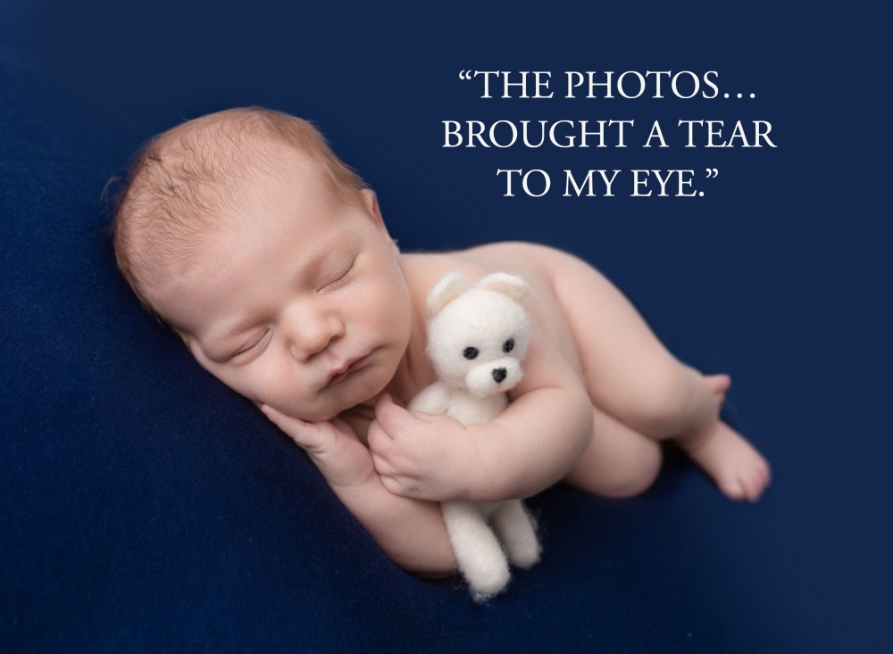 newborn baby boy photoshoot testimonial