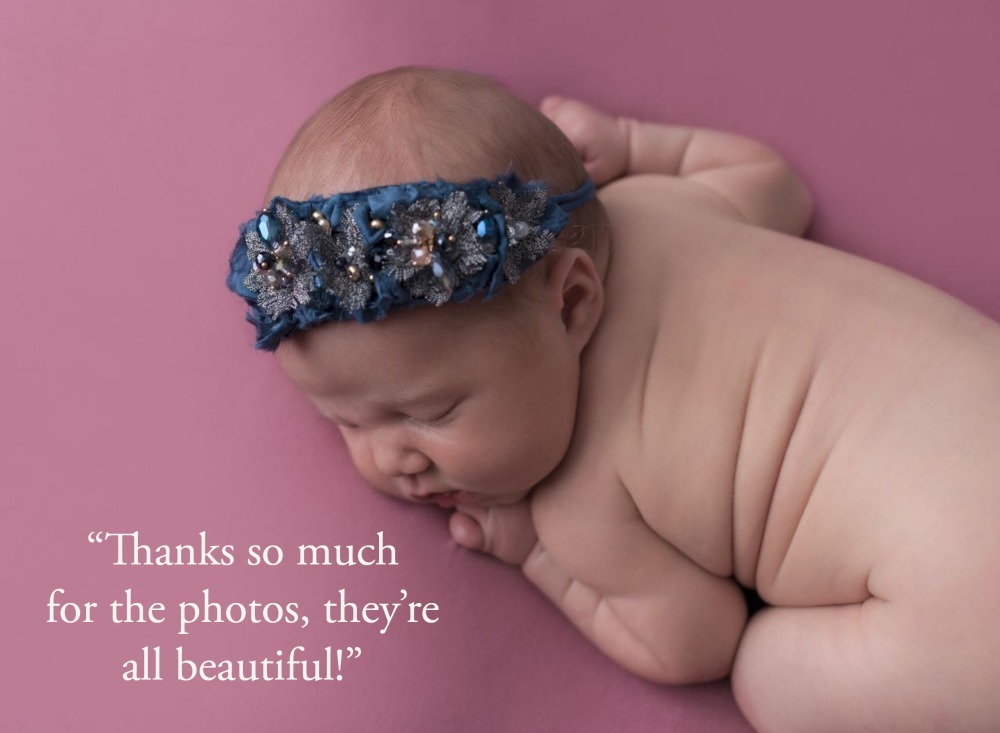 newborn baby photoshoot testimonial