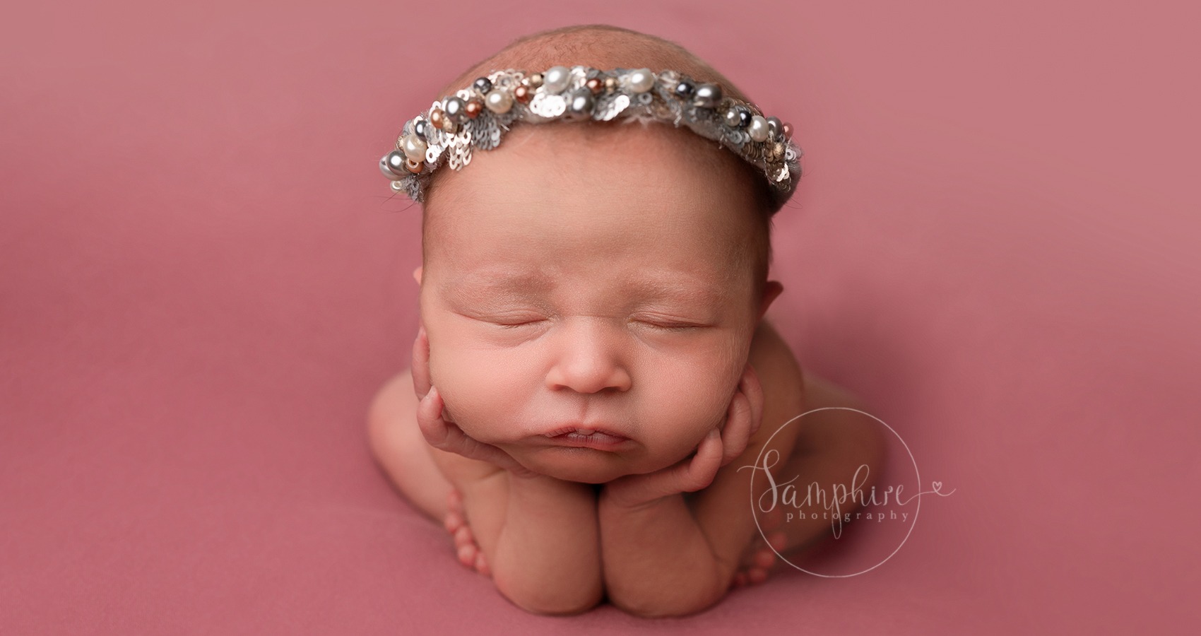 content baby posed by photographer in west sussex samphire photography