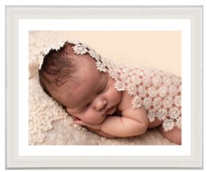 newborn portrait photography wall art framed print