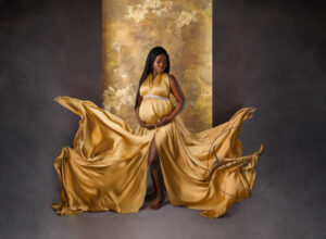 Bump to Baby maternity studio portrait